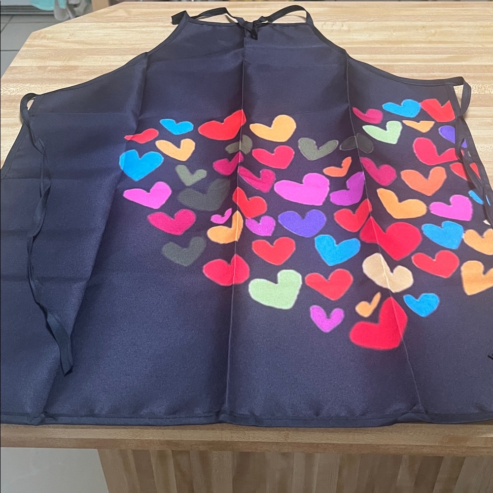 (0341)Colorful Hearts Apron.